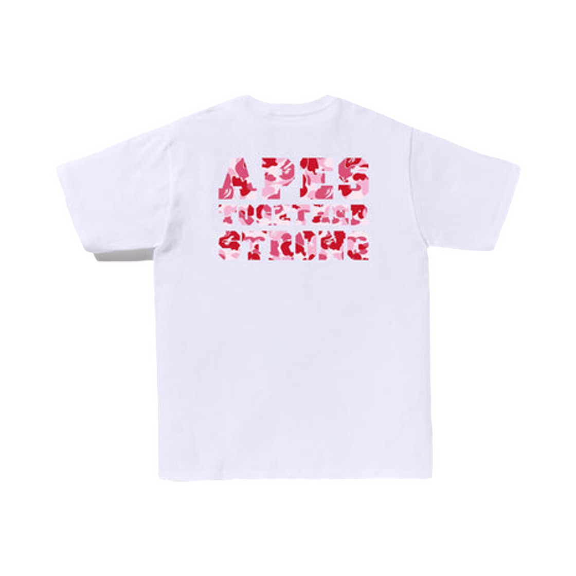 베이프 ABC 카모 컬리지 에어샷 티셔츠 화이트 핑크(BAPE ABC Camo College Ats T-Shirt White Pink) - 2