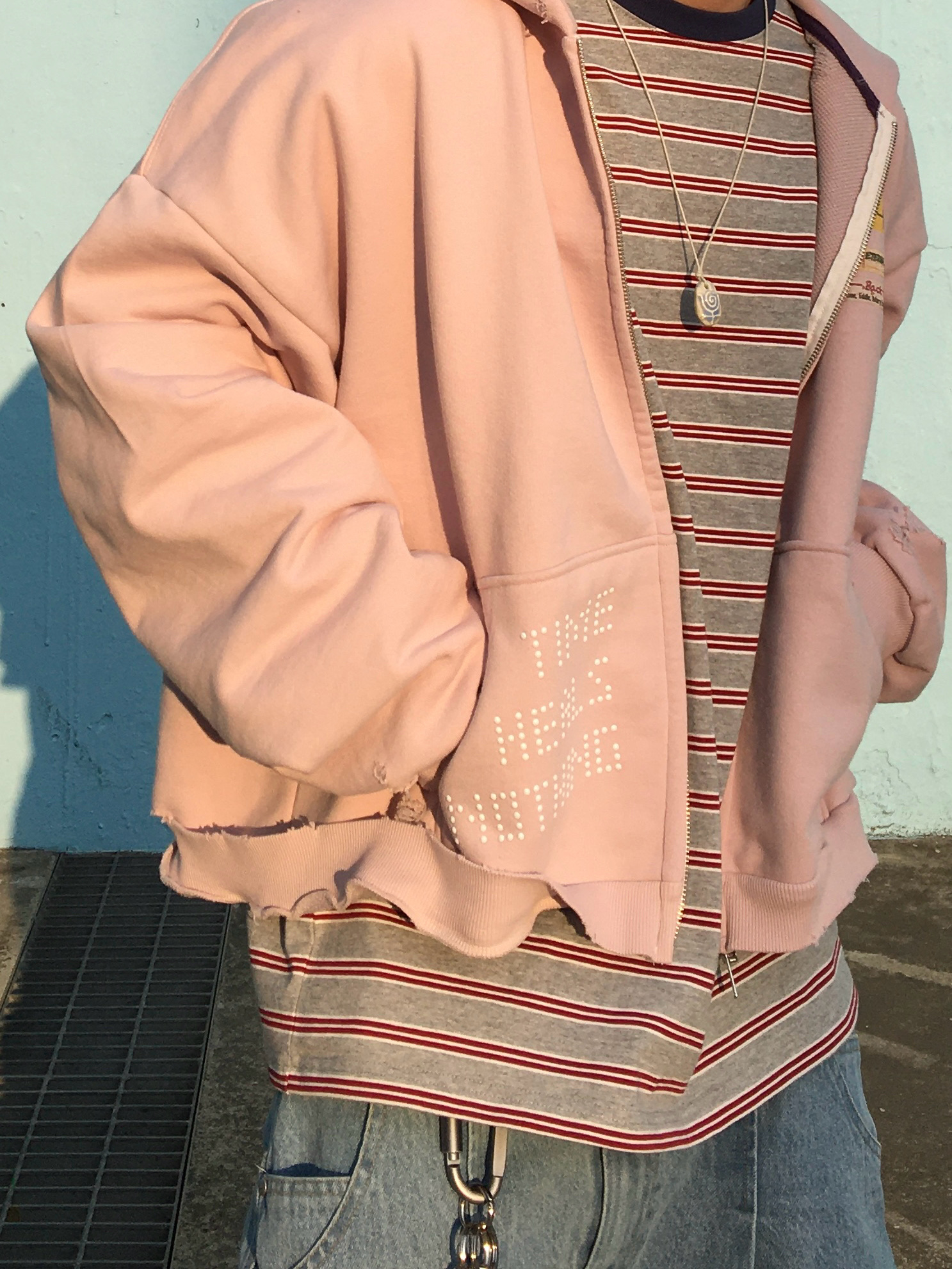 Honey Scoop House HKR Logo Trucker Cap Sky Blue, Nothing Headphone (1) White 착용 스타일 - 4