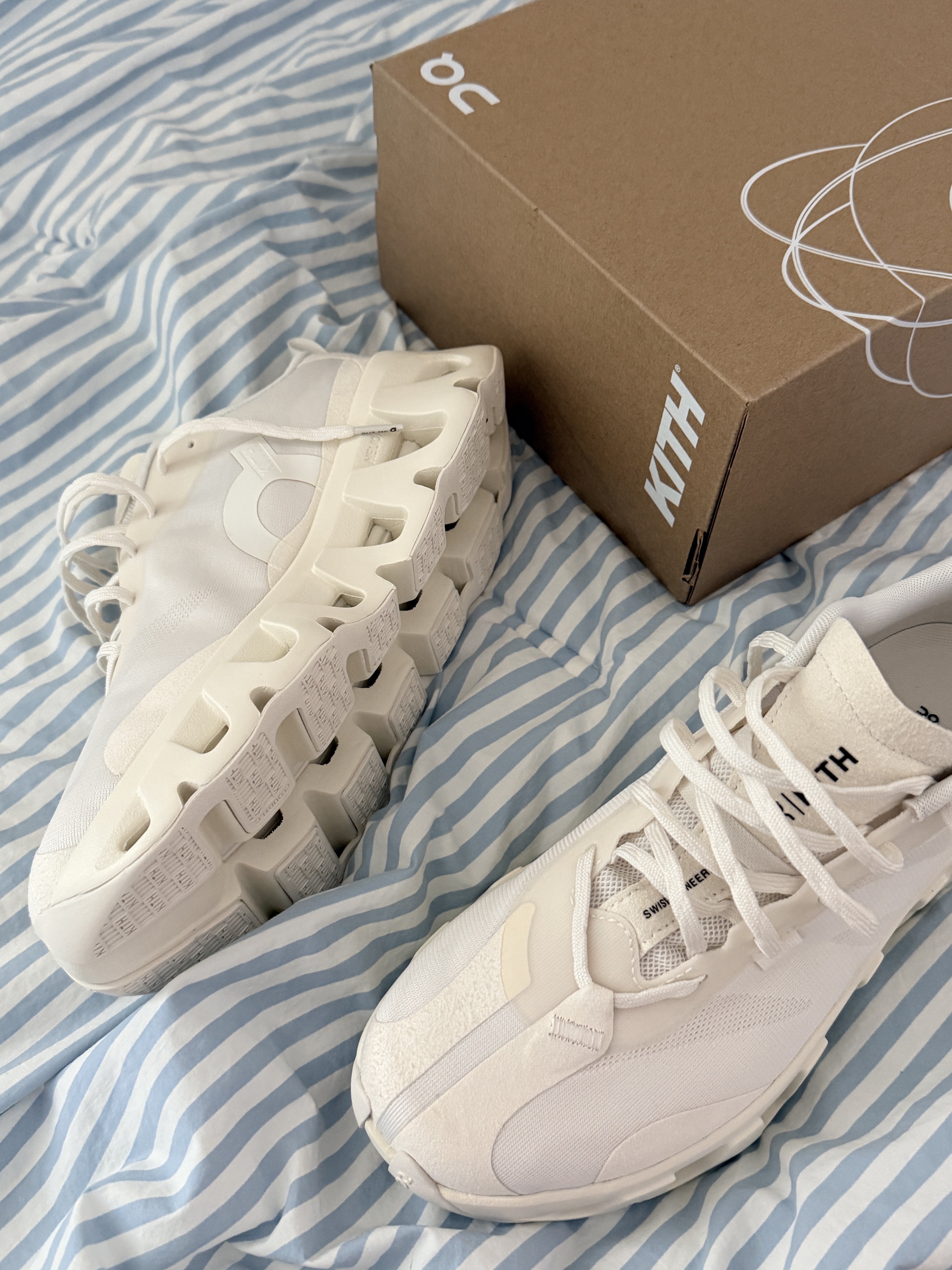On Running x Kith K-Tech 1 Tofu 착용 스타일