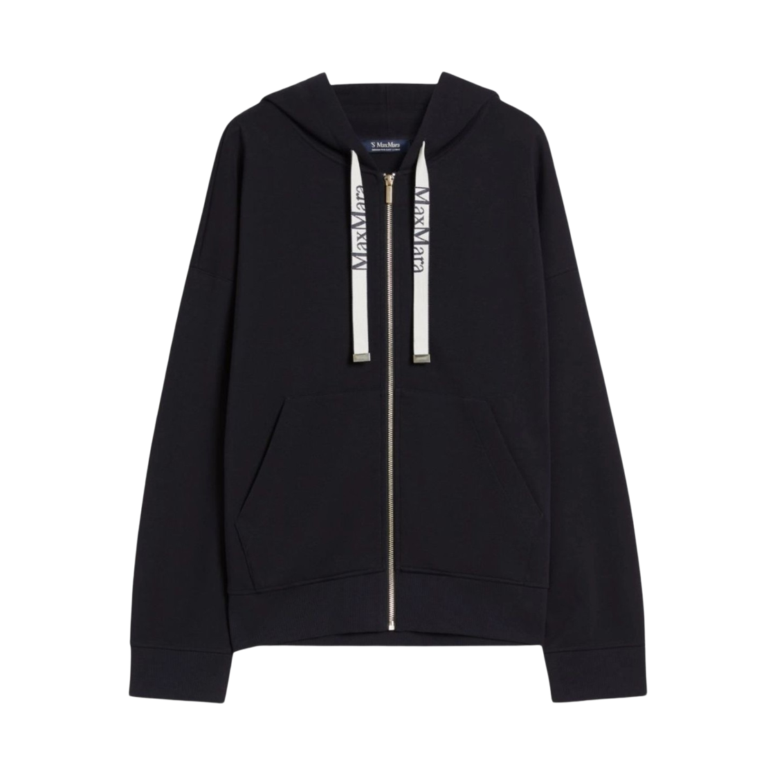 (W) S 막스마라 주르 코튼 지퍼 후드 블루((W) S Max Mara Jour Cotton Zip Hoodie Blue)