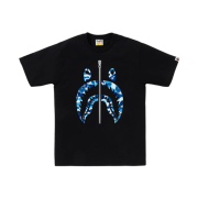 BAPE ABC Camo Shark T-Shirt Black Blue