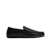 Zara Leather Loafers Black