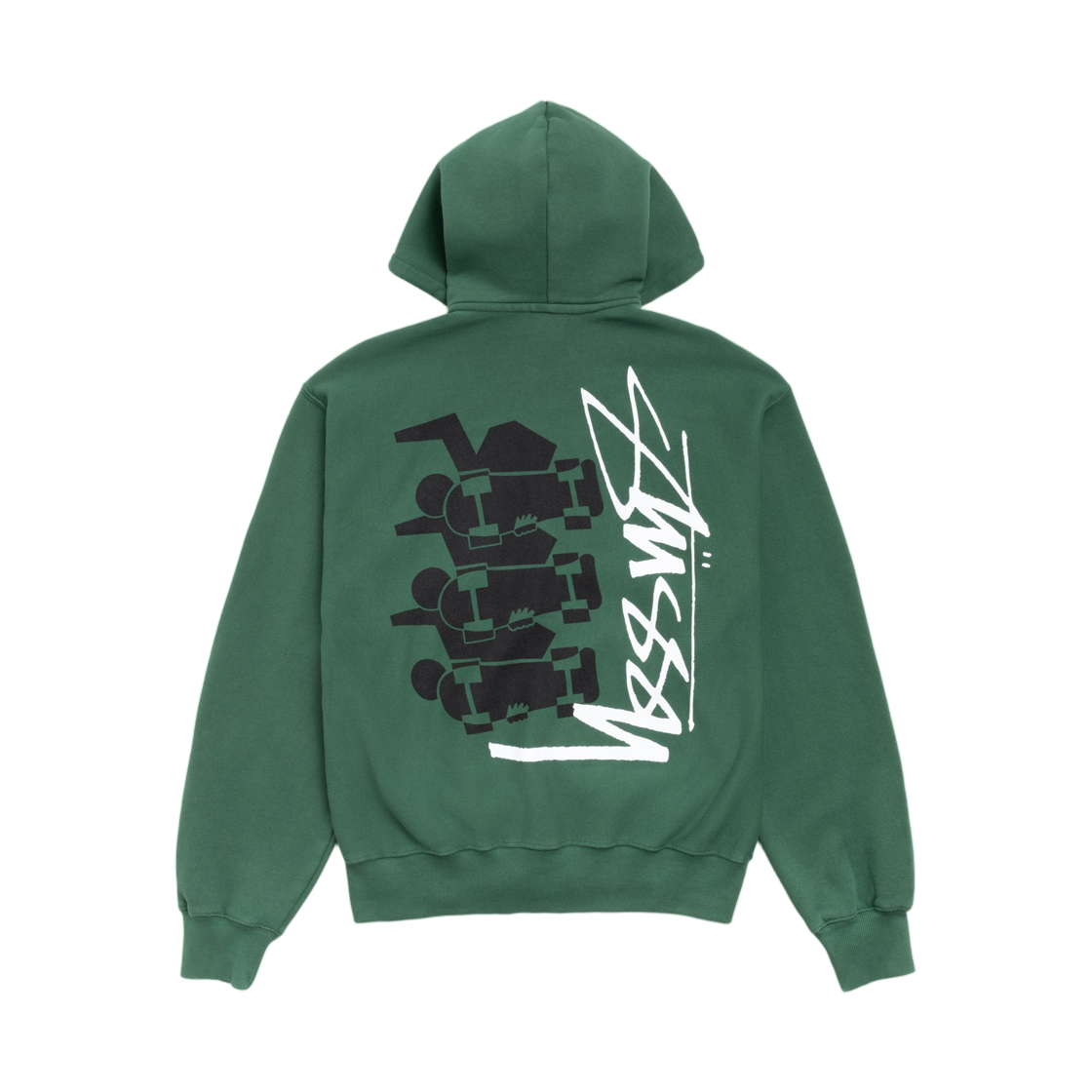 스투시 스케이트 스택 집 후드 피그먼트 다이드 파인 | Stussy | KREAM