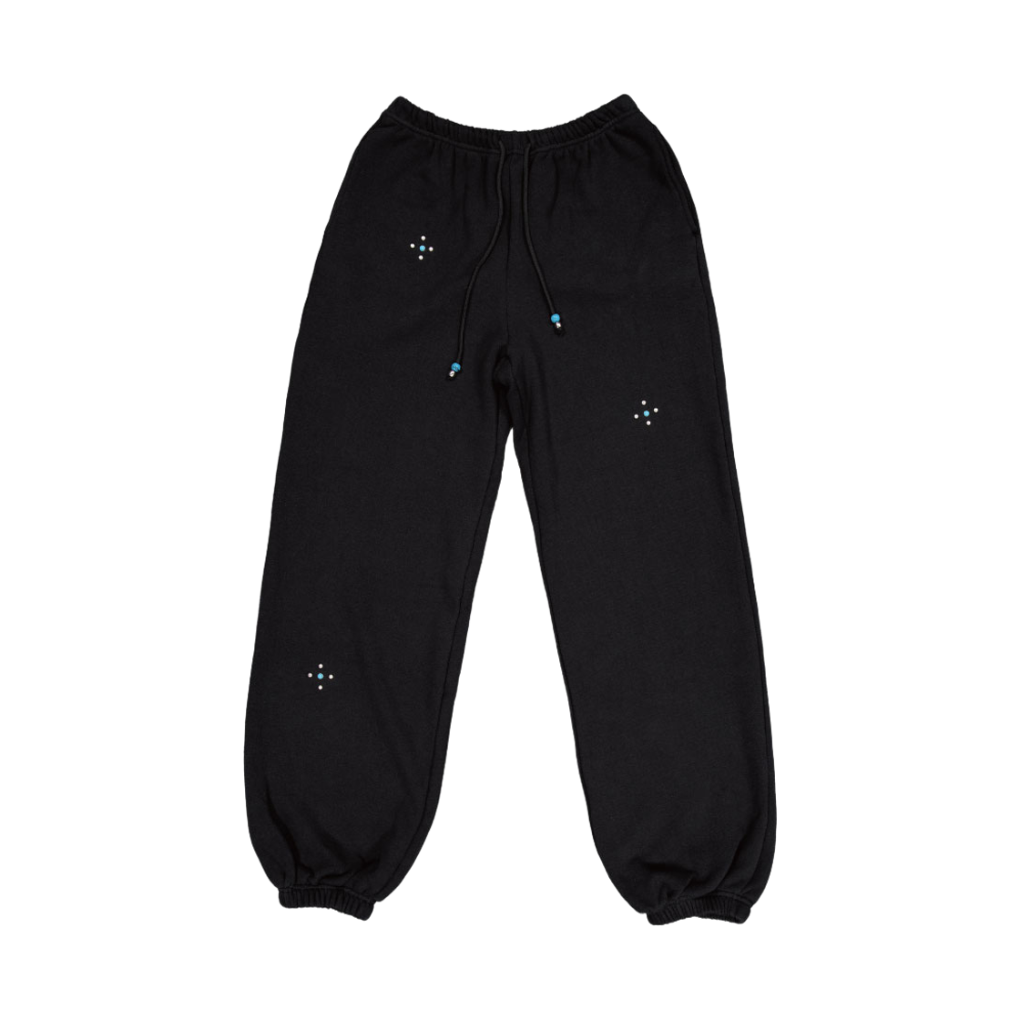KM26SS12 Kasual Manual Beaded Stud Jogger Pants Black