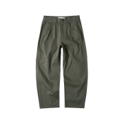 CHOWOO Semi Curved Herringbone Twill Pants Khaki
