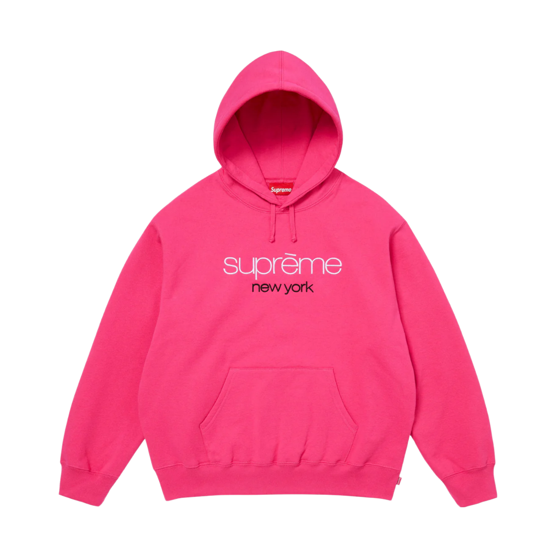 슈프림 클래식 로고 후드 스웨트셔츠 브라이트 푸시아 - 26SS(Supreme Classic Logo Hooded Sweatshirt Bright Fuchsia - 26SS) - 1