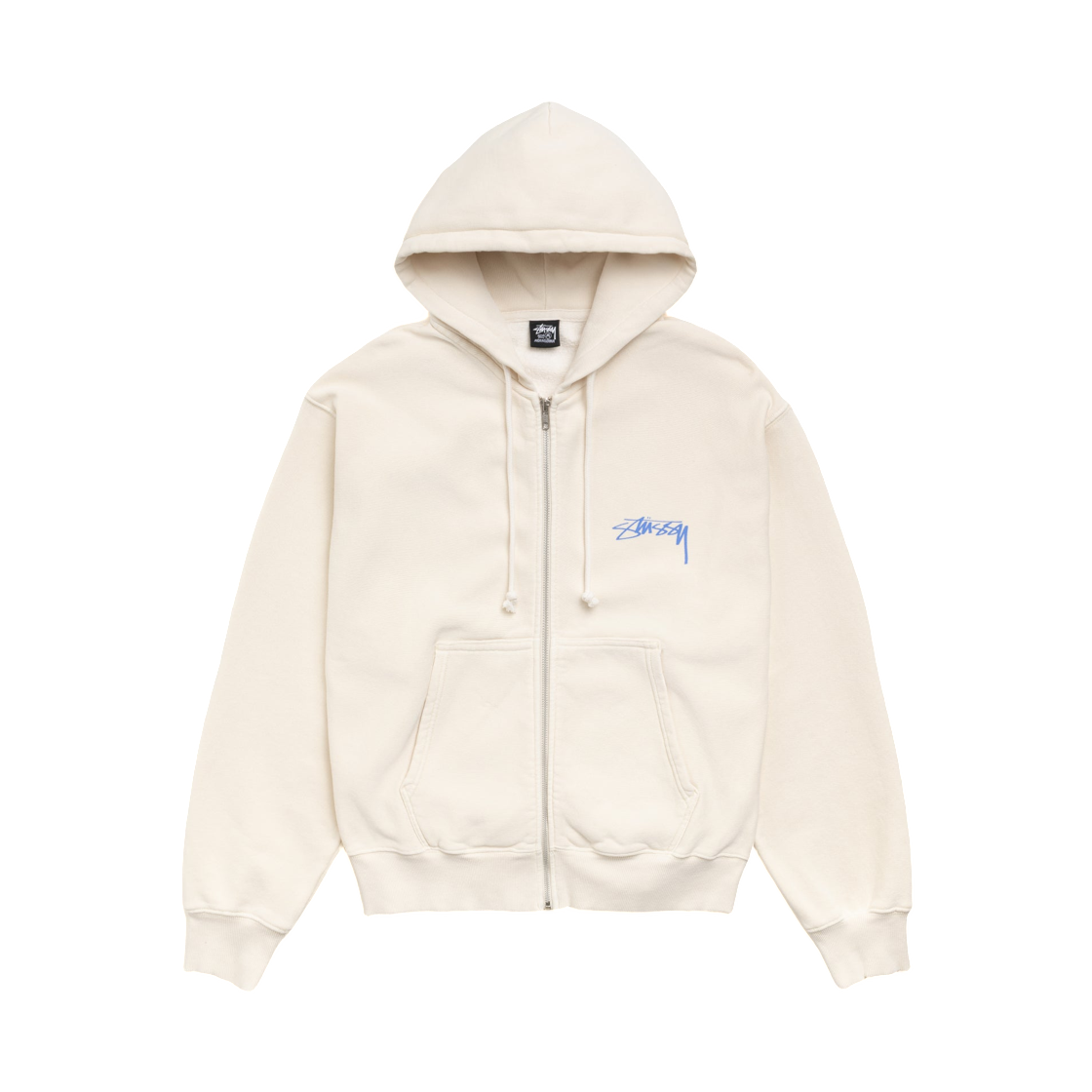 스투시 스케이트 스택 집 후드 피그먼트 다이드 본(Stussy Skate Stack Zip Hoodie Pigment Dyed Bone) - 2