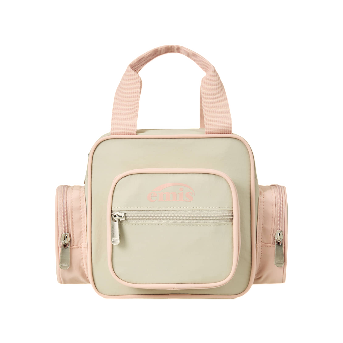 이미스 나일론 컬러 블록 토트백 베이지(Emis Nylon Color Block Tote Bag Beige) - 1