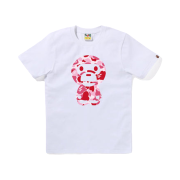 (W) BAPE ABC Camo Big Baby Milo T-Shirt White Pink