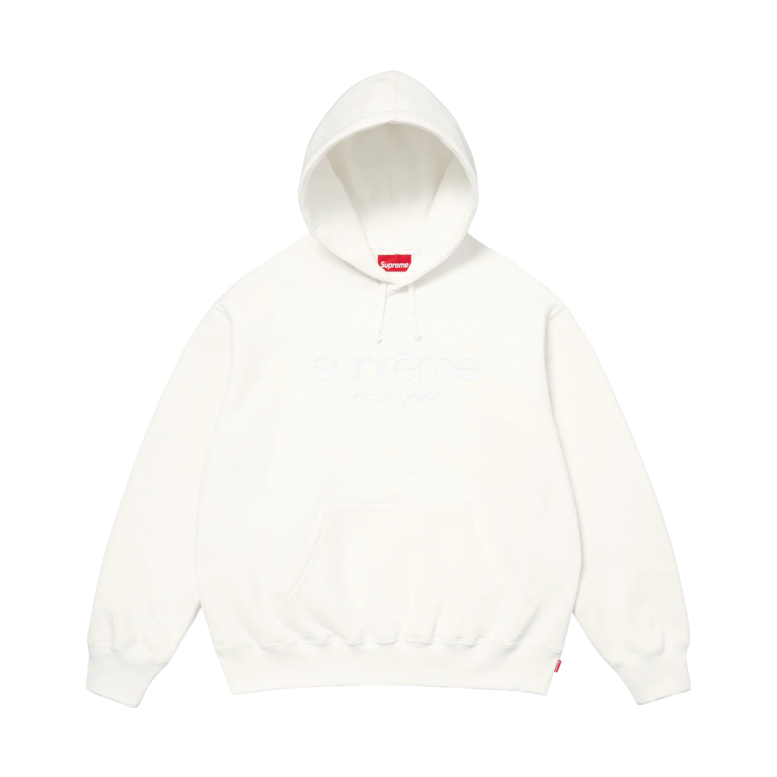 - Supreme Classic Logo Hooded Sweatshirt White - 26SS