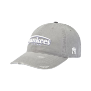 MLB Vintage Damage Curve Logo Unstructured Ball Cap New York Yankees Gray