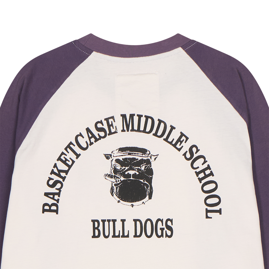 바스켓케이스 불독 래글런 화이트 퍼플 - 26SS(Basketcase Bulldog Raglan White Purple - 26SS) - 4