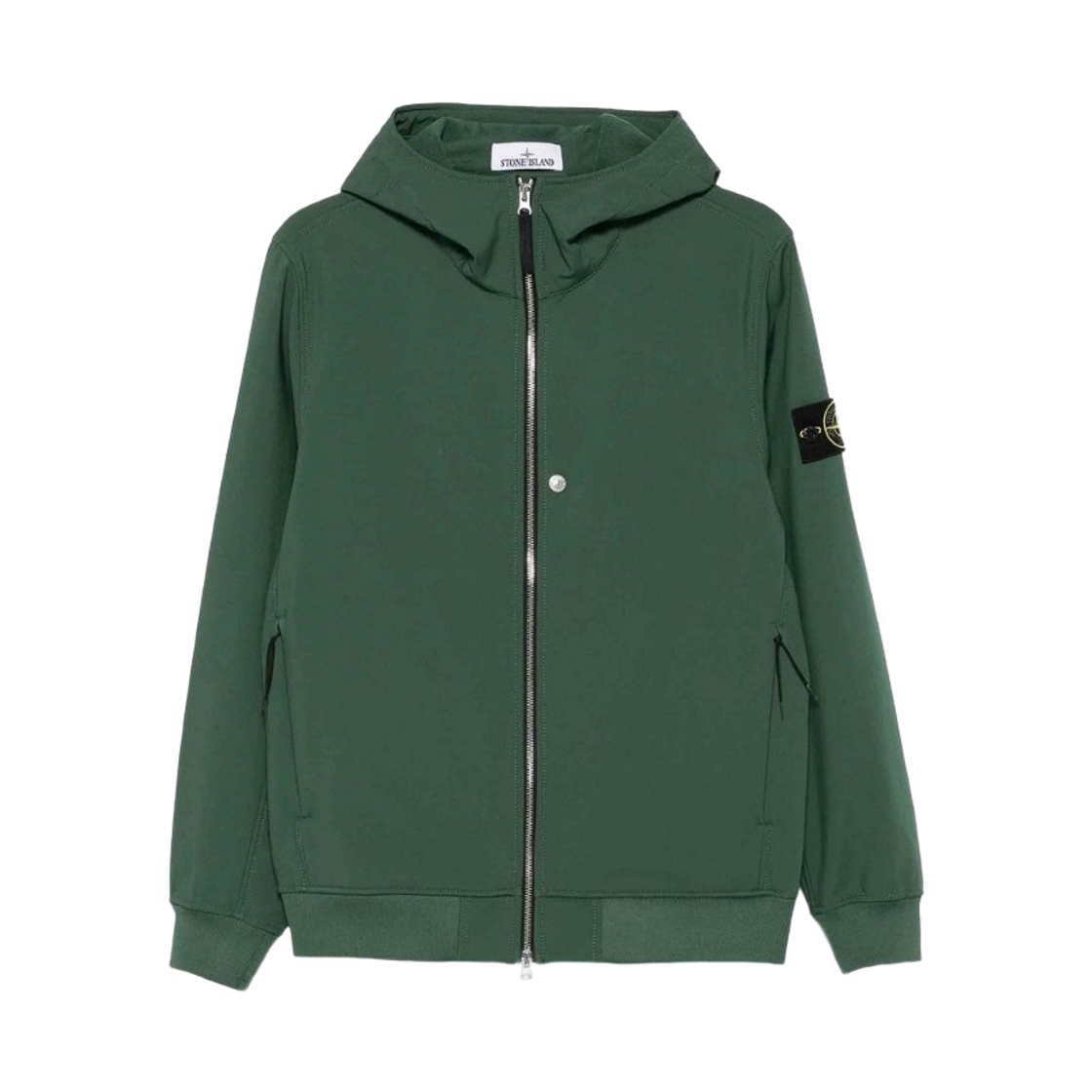 K2S15Q1000-04S0B22-V005E Stone Island Q100004 Soft Shell-R E.Dye Technology Recycled Polyester Light Hooded Jacket Juniper - 25FW