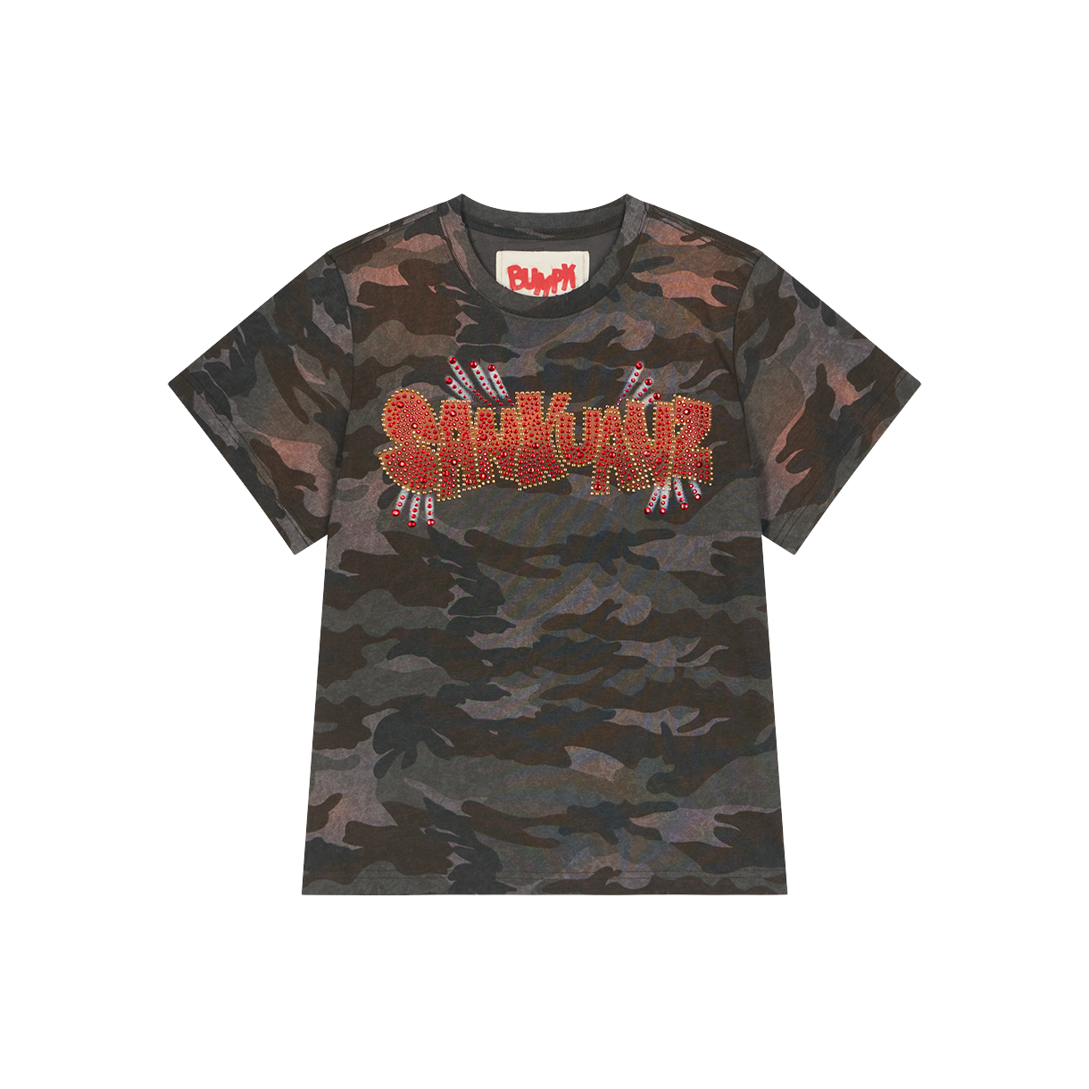 산쿠안즈 B26SSUTS0102 그래픽 숏 슬리브 카모 - 26SS(Sankuanz B26SSUTS0102 Graphic Short Sleeve Camo - 26SS)