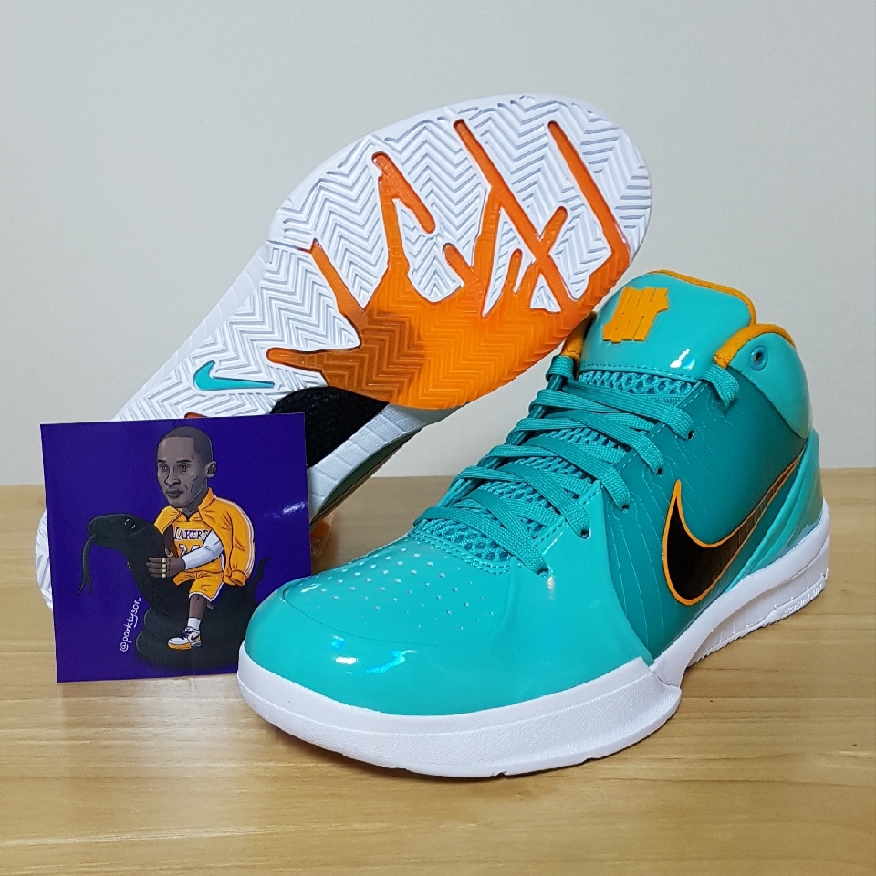 Nike x Undefeated Kobe 4 Protro San Antonio Spurs 착용 스타일