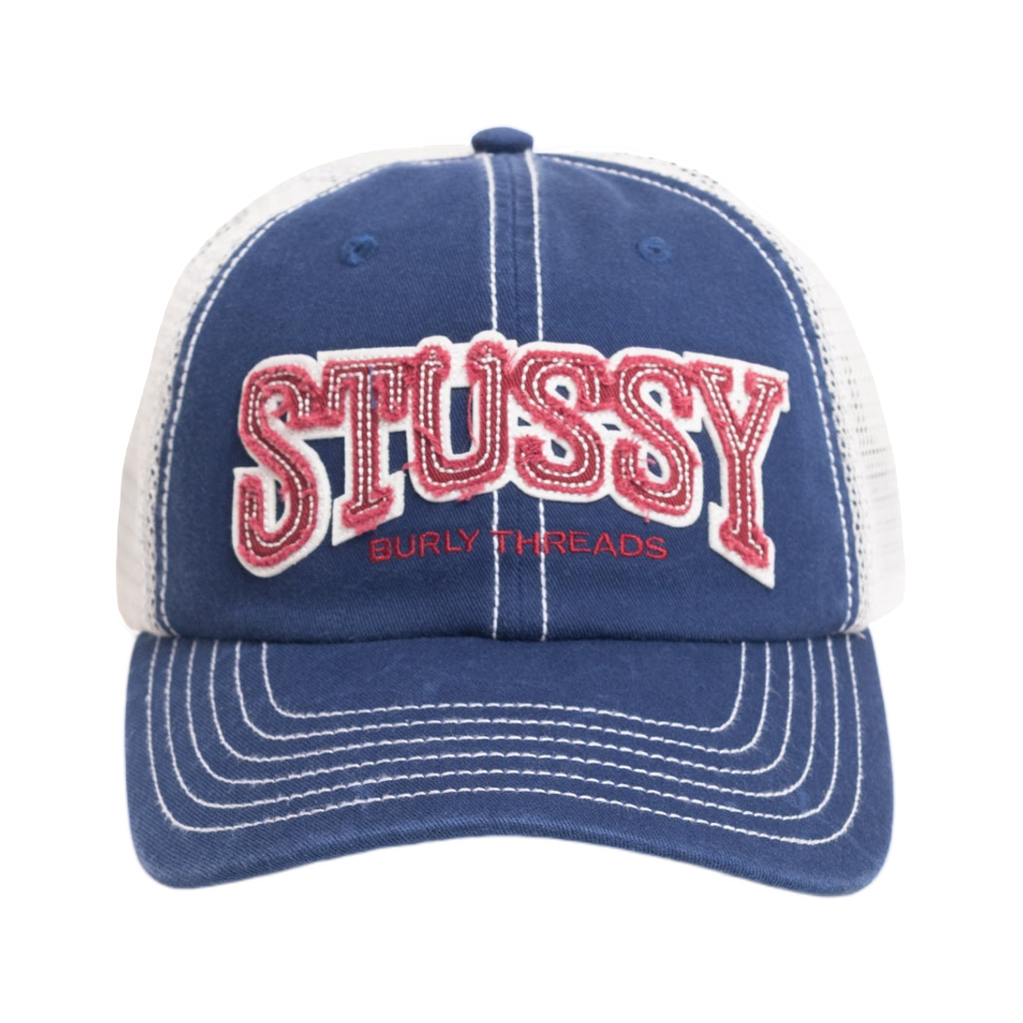 스투시 미드 뎁스 벌리 쓰레드 트러커 네이비(Stussy Mid-Depth Burly Threads Trucker Navy) - 1