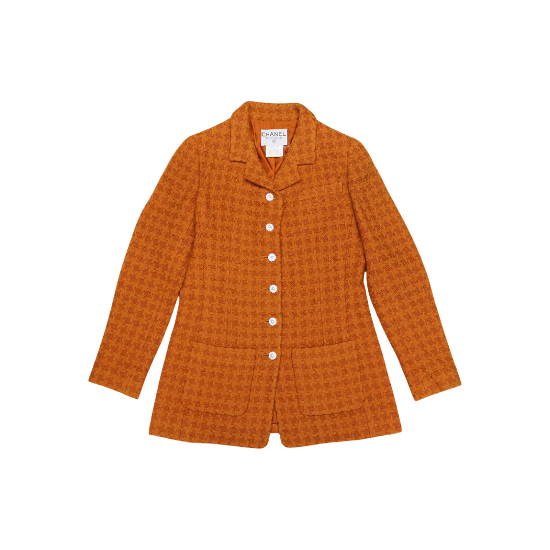 샤넬 오렌지 트위드 자켓 C-C51716(Chanel Orange Tweed Jacket C-C51716)