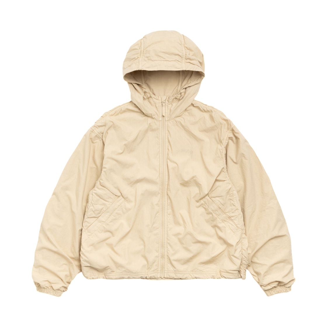 115930 Stussy Double Cotton Hooded Jacket Sand