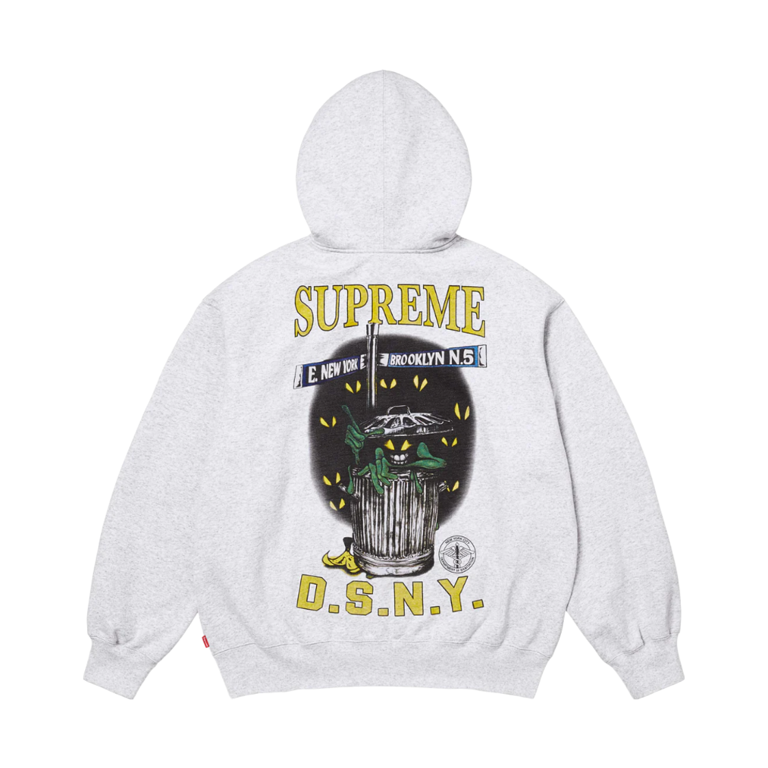 슈프림 x DSNY 집업 후드 스웨트셔츠 애쉬 그레이 - 26SS(Supreme x DSNY Zip Up Hooded Sweatshirt Ash Grey - 26SS) - 2