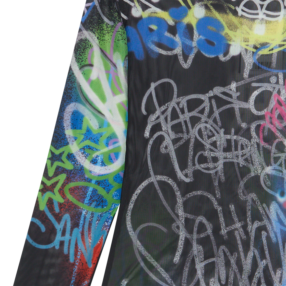 산쿠안즈 우먼 S25SSUTL0194 그래픽 롱 슬리브 블랙 - 26SS(Sankuanz Women S25SSUTL0194 Graphic Long Sleeve Black - 26SS) - 5