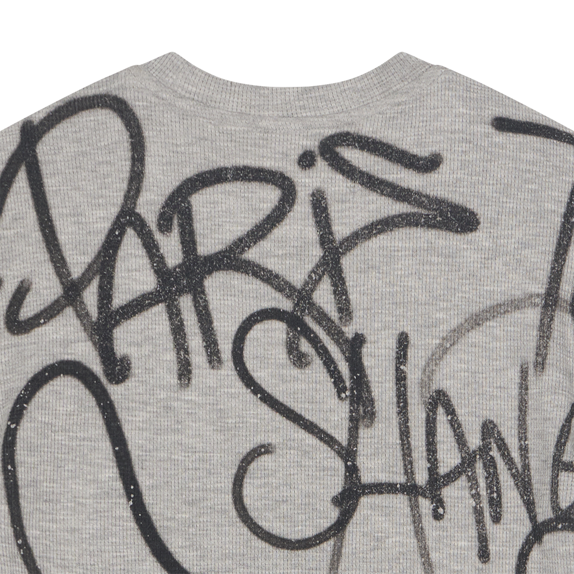 산쿠안즈 우먼 S25SSFTS0192 그래픽 숏 슬리브 그레이 - 26SS(Sankuanz Women S25SSFTS0192 Graphic Short Sleeve Grey - 26SS) - 3