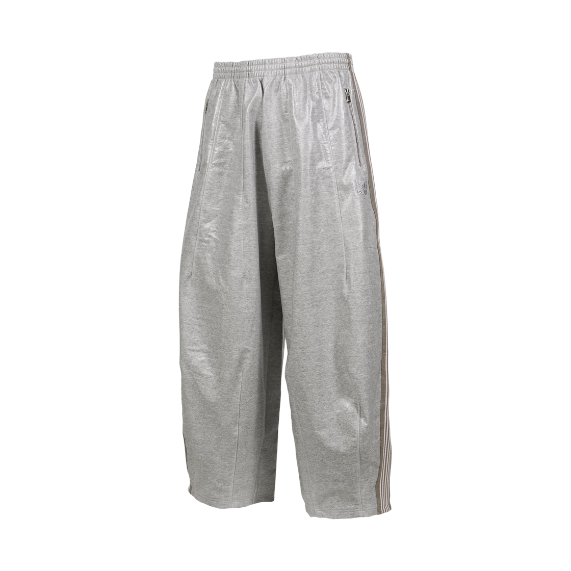 니들스 x 누비안 코튼 저지 H.D. 트랙 팬츠 그레이 - 누비안 한정(Needles x Nubian Cotton Jersey H.D. Track Pants Grey - Nubian Exclusive) - 1