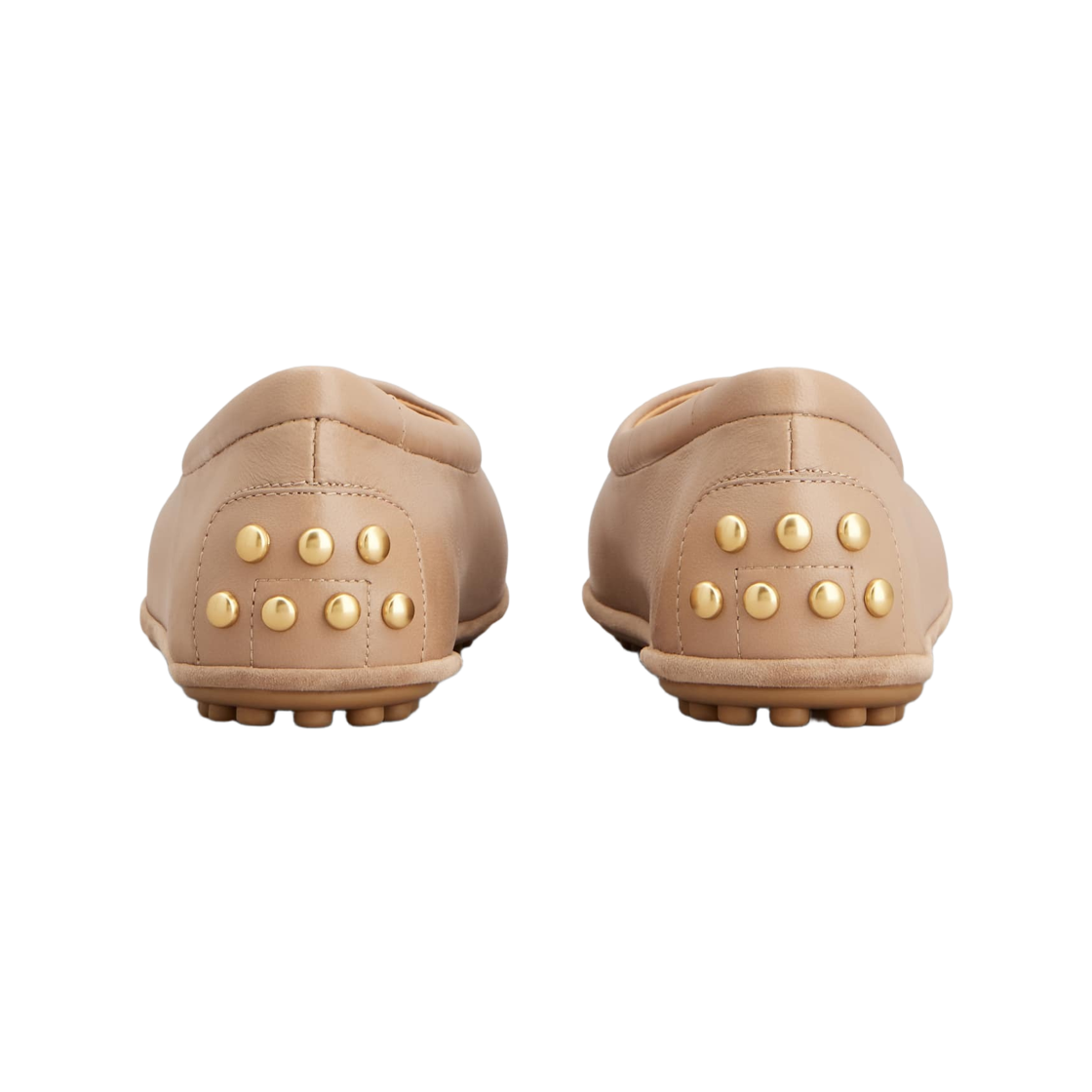 (W) 토즈 나파 레더 메탈 도트 발레리나 핑크((W) Tod's Metal Dots Ballerinas in Nappa Leather Pink) - 2