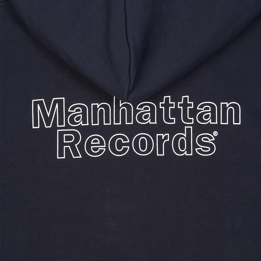 맨하탄 레코즈 라인 로고 집업 후디 - 네이비(Manhattan Records Line Logo Zip Up Hoodie - Navy) - 5
