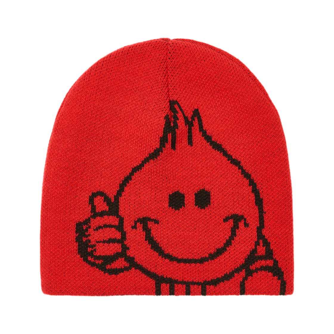 팔라스 x 월드 인더스트리 리버소 나인 커프 비니 블랙 레드 - 26SS