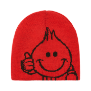 Palace x World Industries Reverso Nein Cuff Beanie Black Red - 26SS