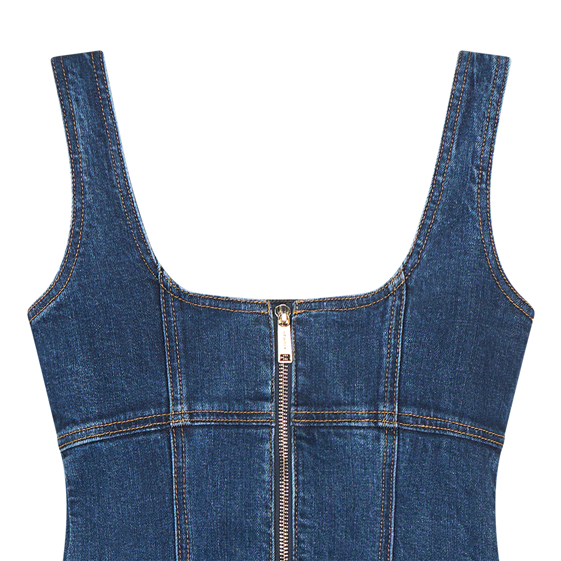 셀프 포트레이트 우먼 데님 미니 드레스 블루 - 26SS(Self Portrait Women Denim Mini Dress Blue - 26SS) - 4