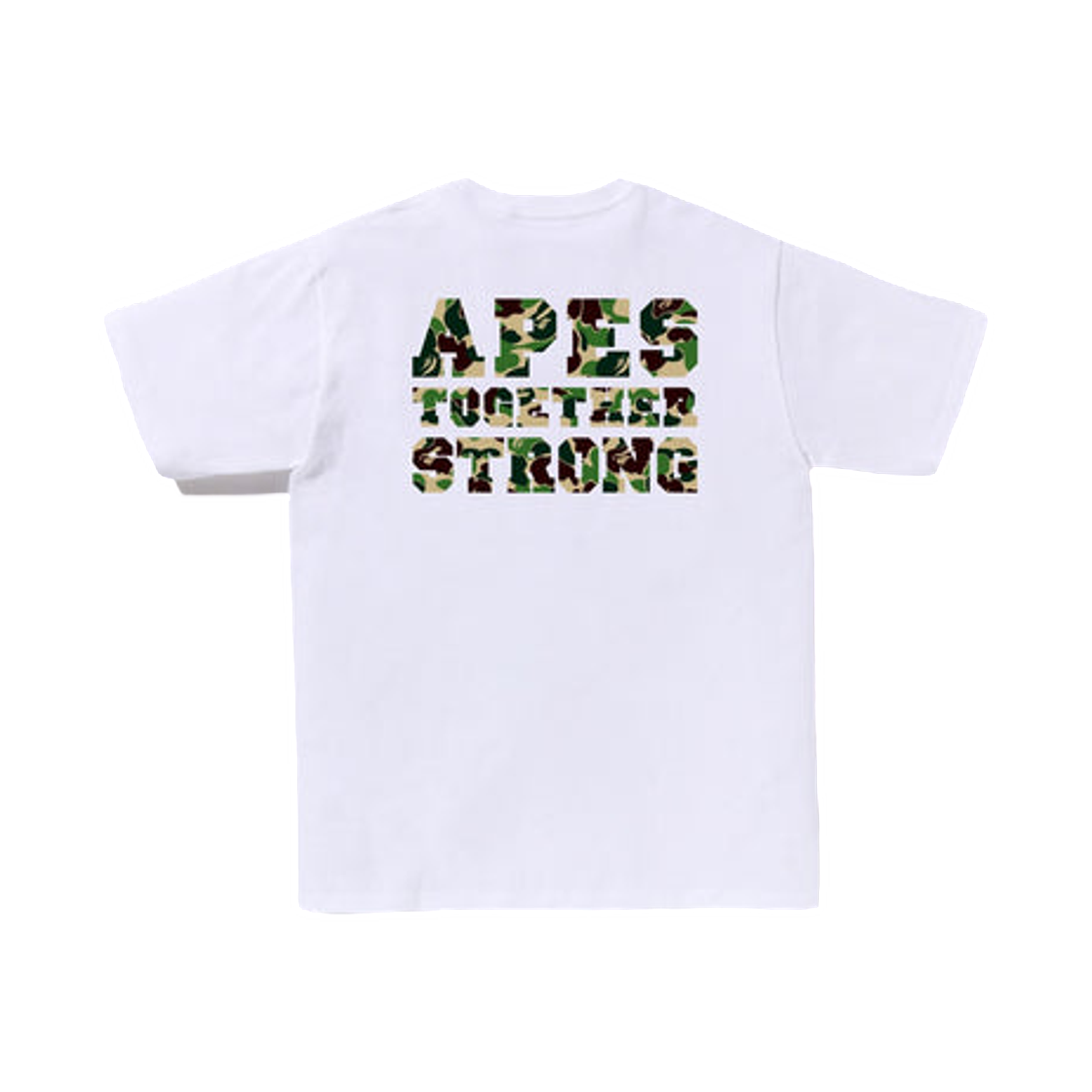 베이프 ABC 카모 컬리지 에어샷 티셔츠 화이트 그린(BAPE ABC Camo College Ats T-Shirt White Green) - 2