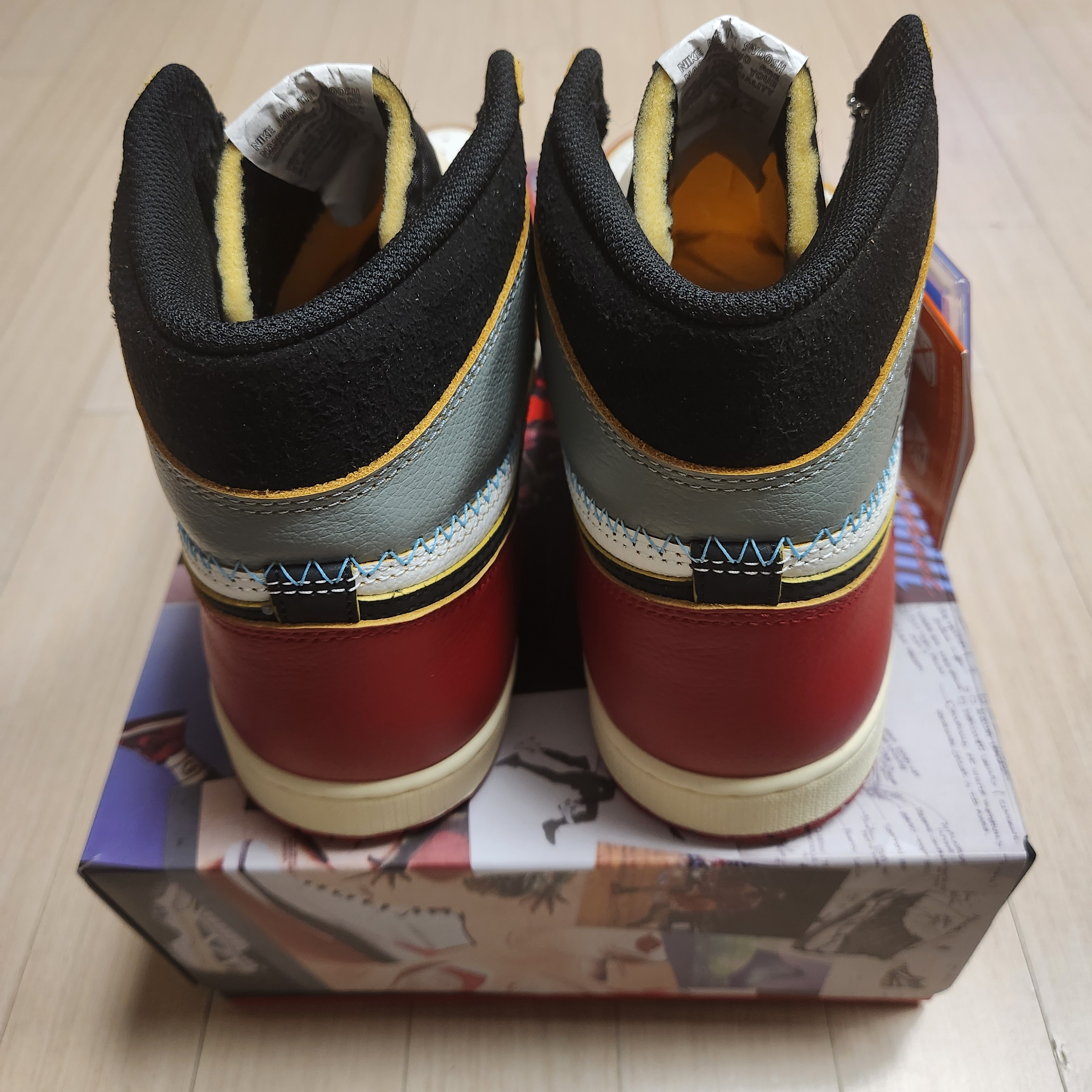 Jordan 1 x Union Retro High OG Chicago Shadow 착용 스타일 - 5