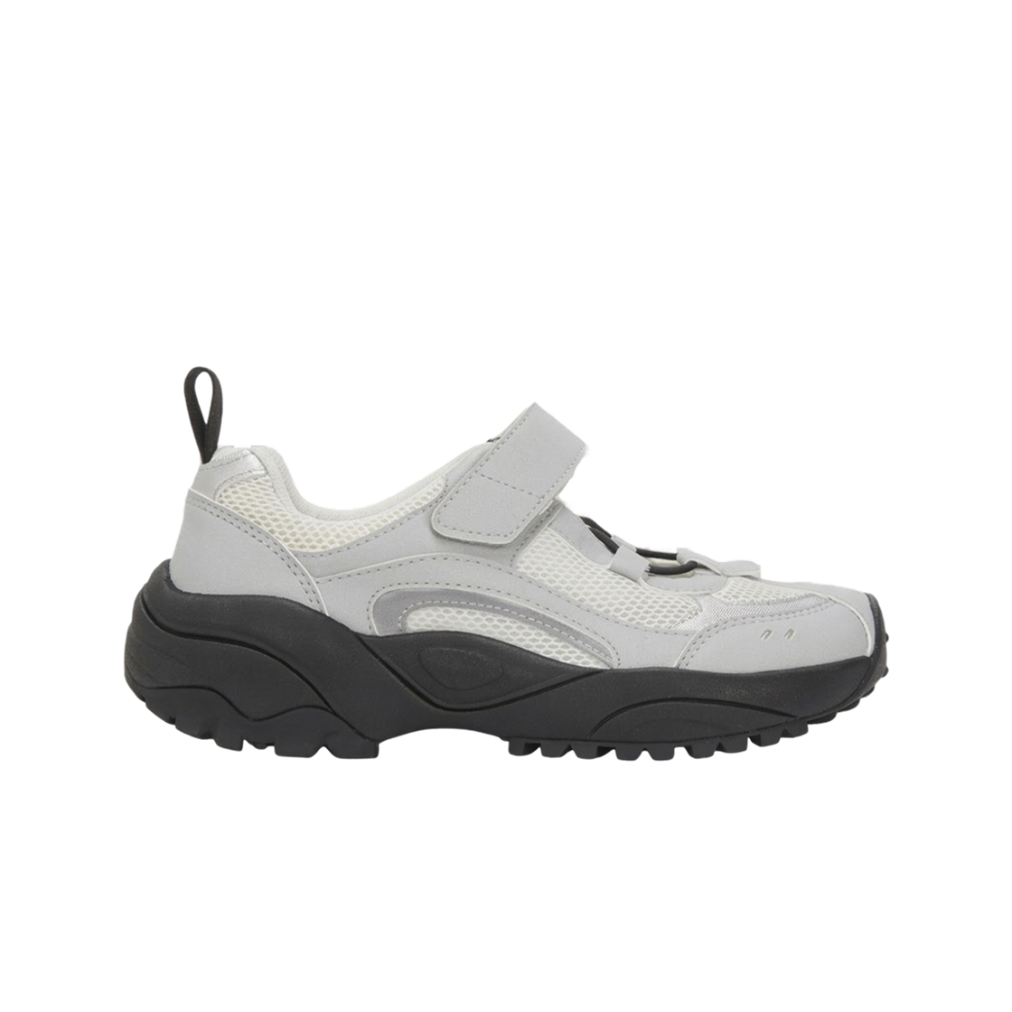 NS82S01C (W) The North Face White Label Sunrise Mary Jane Silver