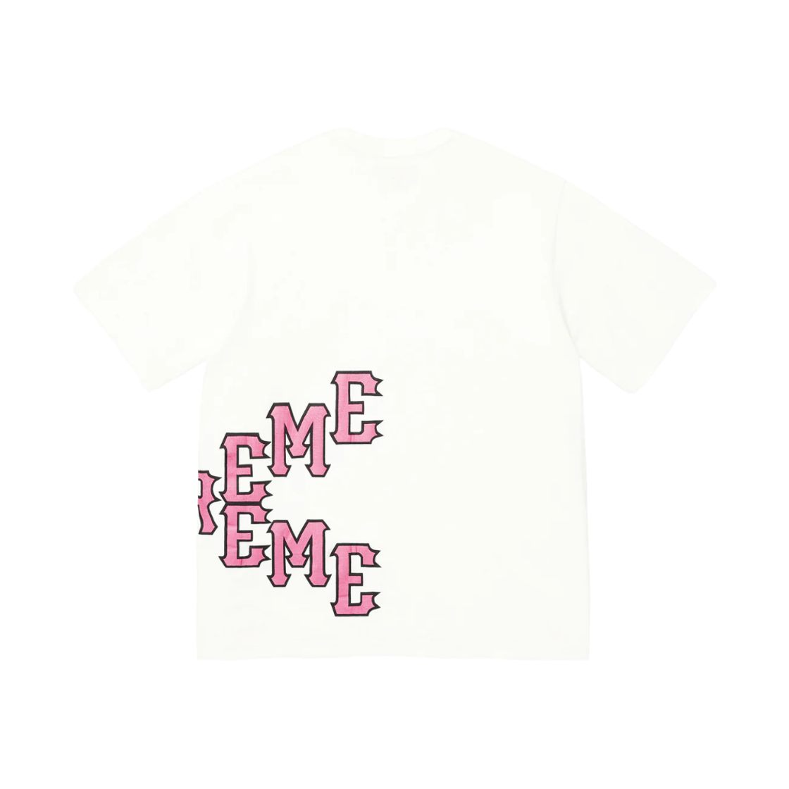 슈프림 크랙 스펠아웃 숏슬리브 탑 워시드 화이트 - 26SS(Supreme Cracked Spellout S/S Top Washed White - 26SS) - 2