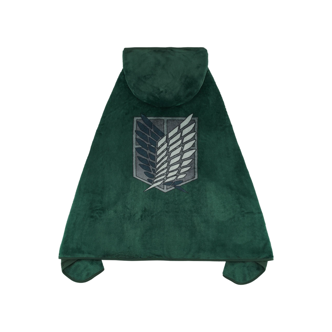 스파오 x 진격의 거인 후드 담요 그린