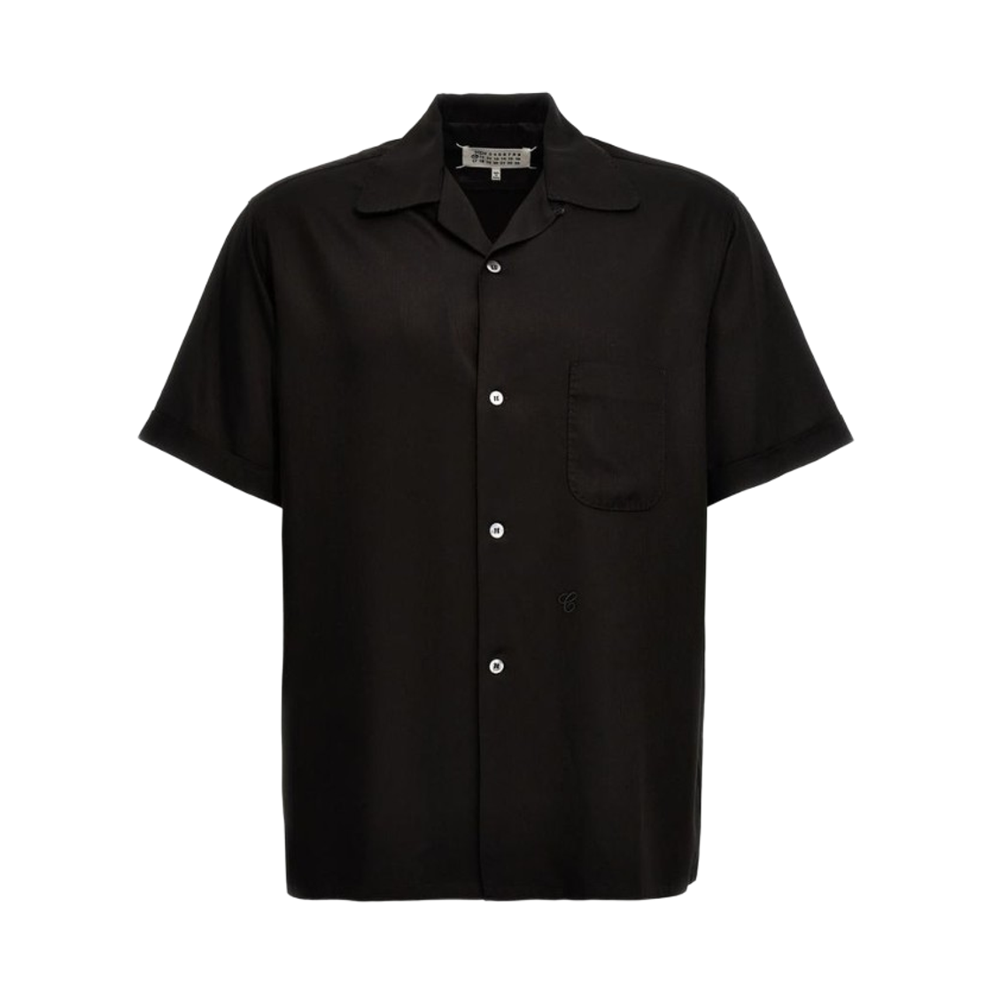 S50DR0006S60495900 Maison Margiela Back Stitch Shirt Black