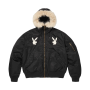 Supreme x Playboy Hooded MA-1 Black - 26SS