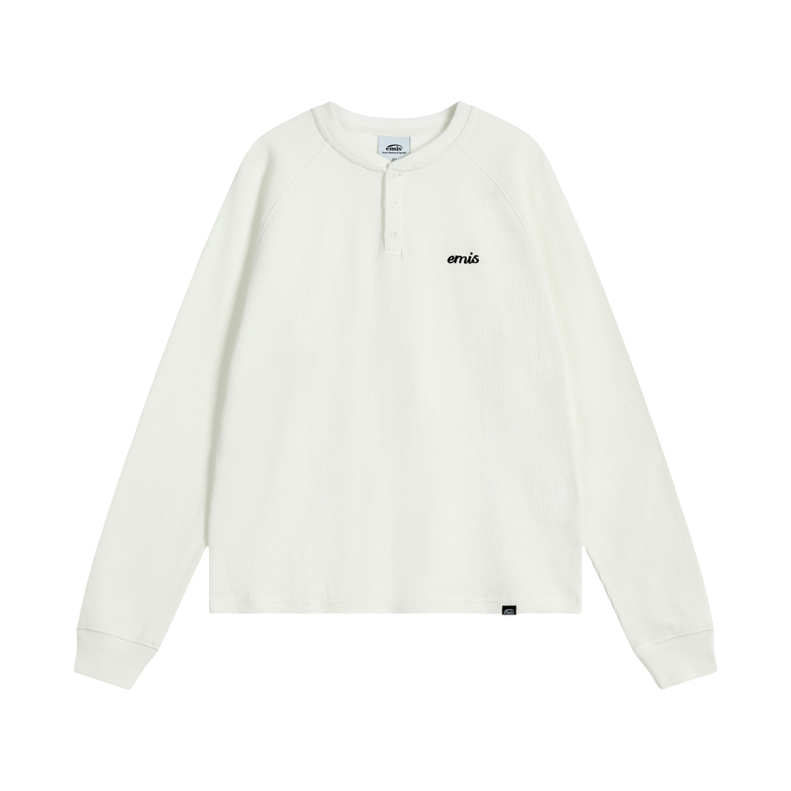 이미스 와플 래글런 티셔츠 아이보리(Emis Waffle Raglan T-Shirt Ivory)