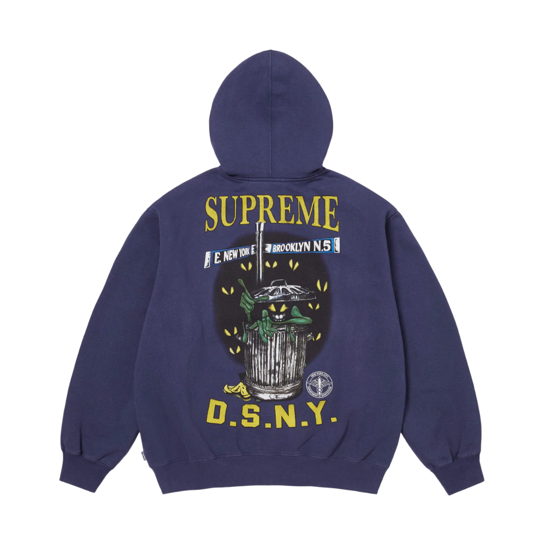 슈프림 x DSNY 집업 후드 스웨트셔츠 워시드 네이비 - 26SS(Supreme x DSNY Zip Up Hooded Sweatshirt Washed Navy - 26SS) - 2