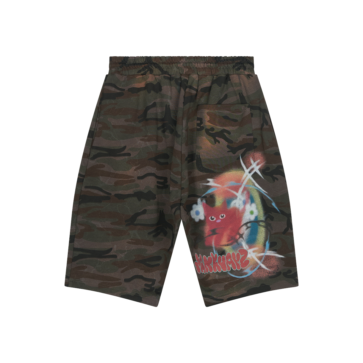 산쿠안즈 B26SSUSH0101 그래픽 쇼츠 카모 - 26SS(Sankuanz B26SSUSH0101 Graphic Shorts Camo - 26SS) - 2