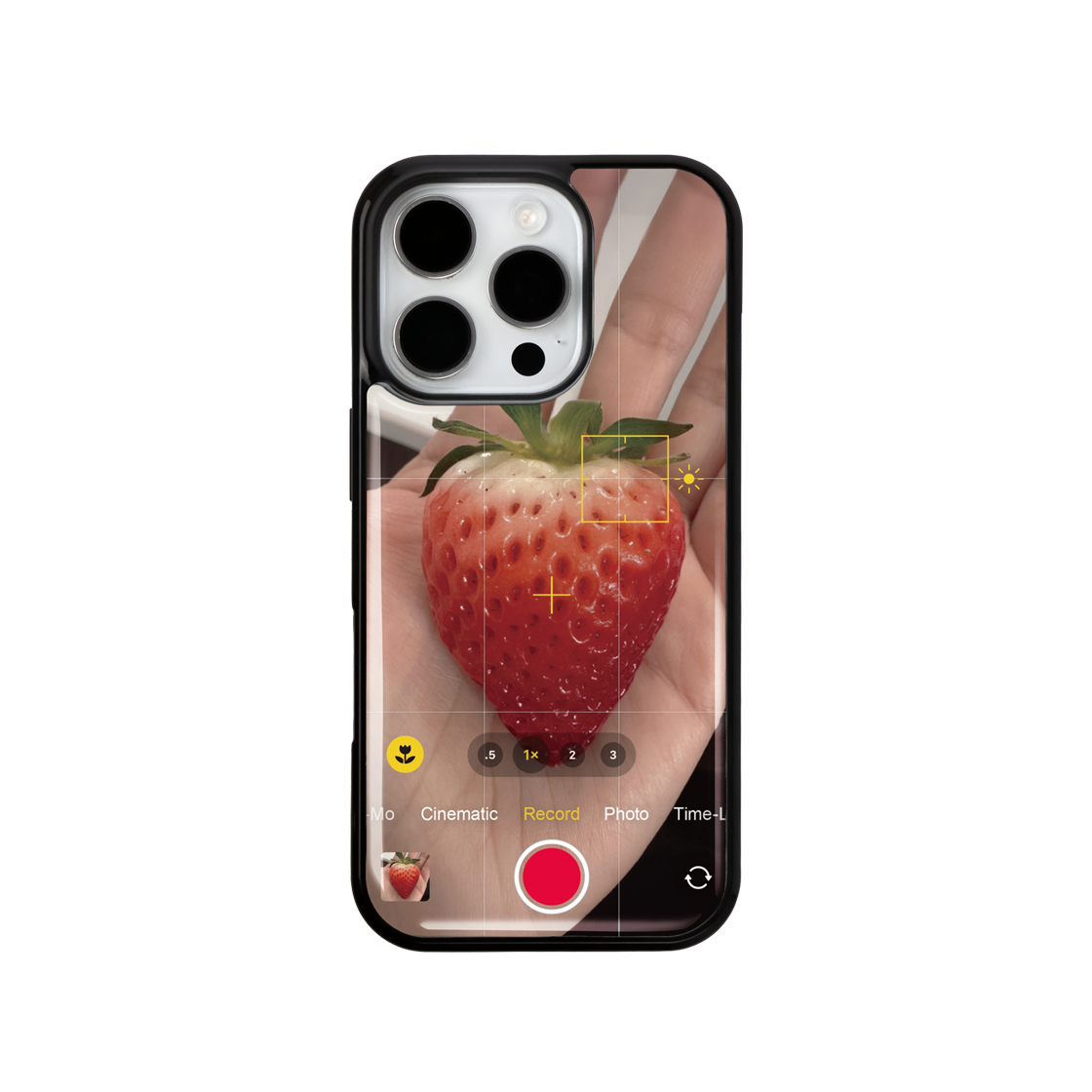8800231102152 Duitproject Strawberry Case Epoxy Case Black (DC031)