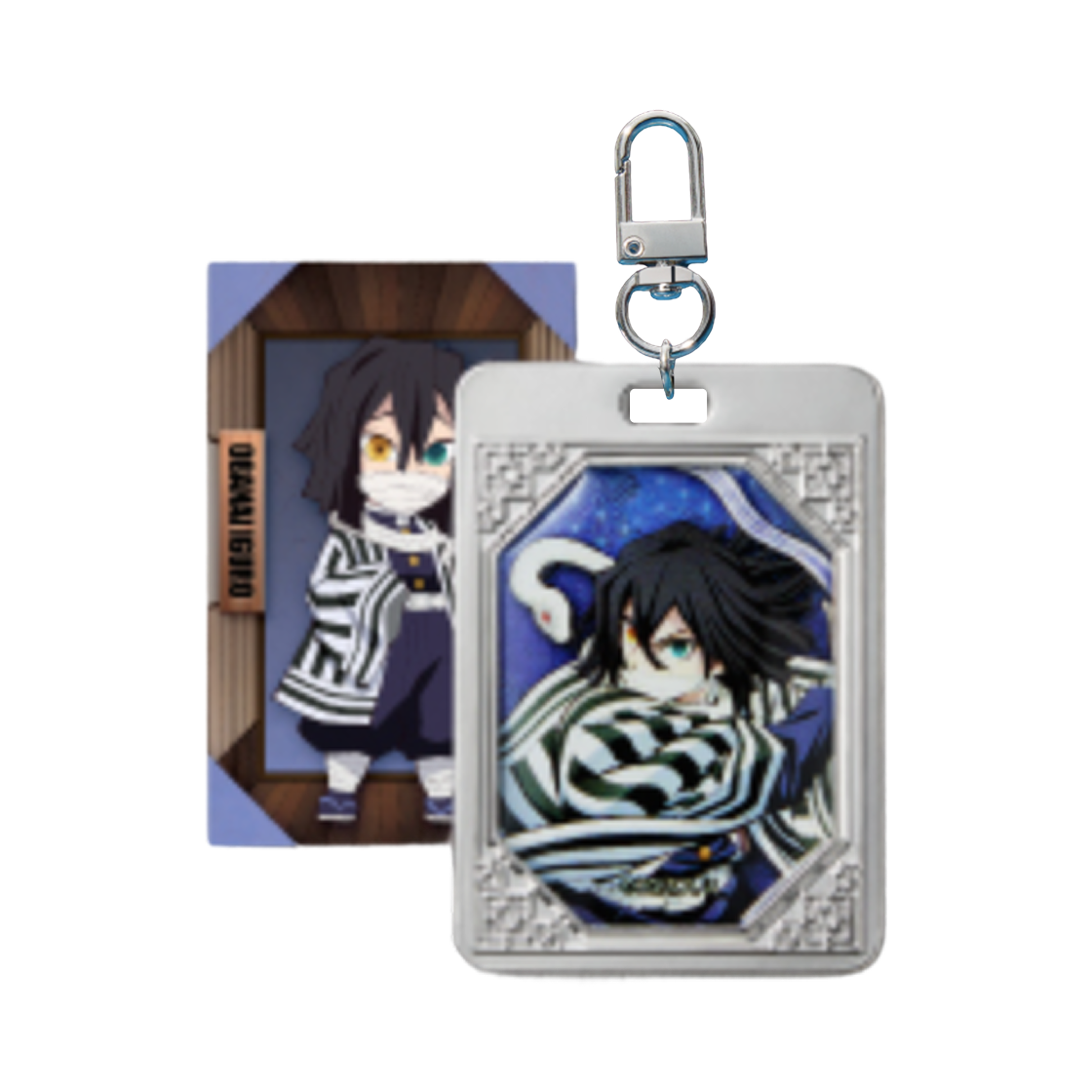 CGV x 귀멸의 칼날 캐릭터 랜덤 메탈 키링 이구로 오바나이 (개봉)(CGV x Demon Slayer Kimetsu Random Metal Keyring Obanai Iguro (Opened)) - 1