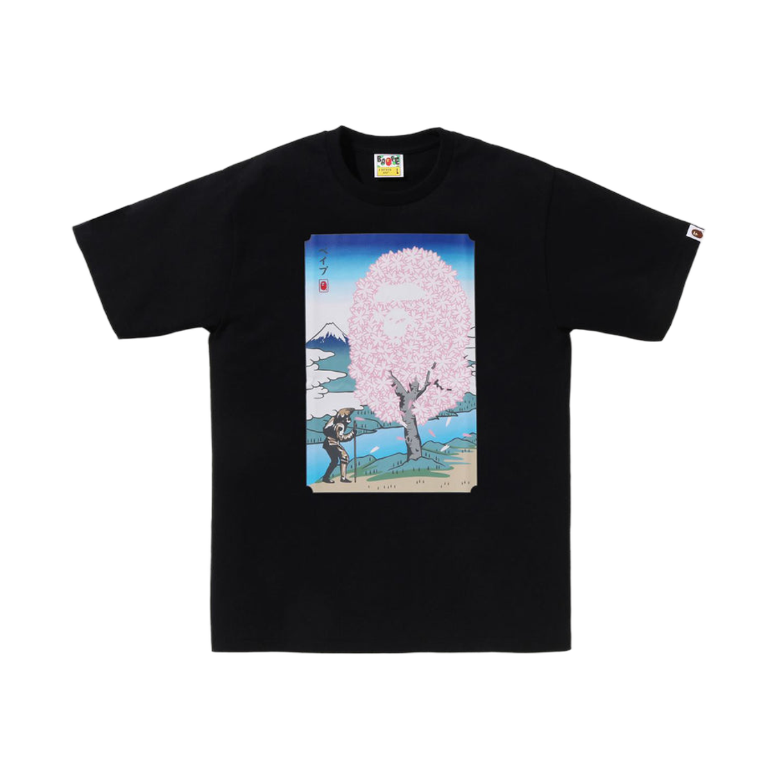베이프 재팬 사쿠라 티셔츠 블랙(BAPE Japan Sakura T-Shirt Black)