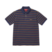 Supreme Washed Stripe Polo Navy - 26SS