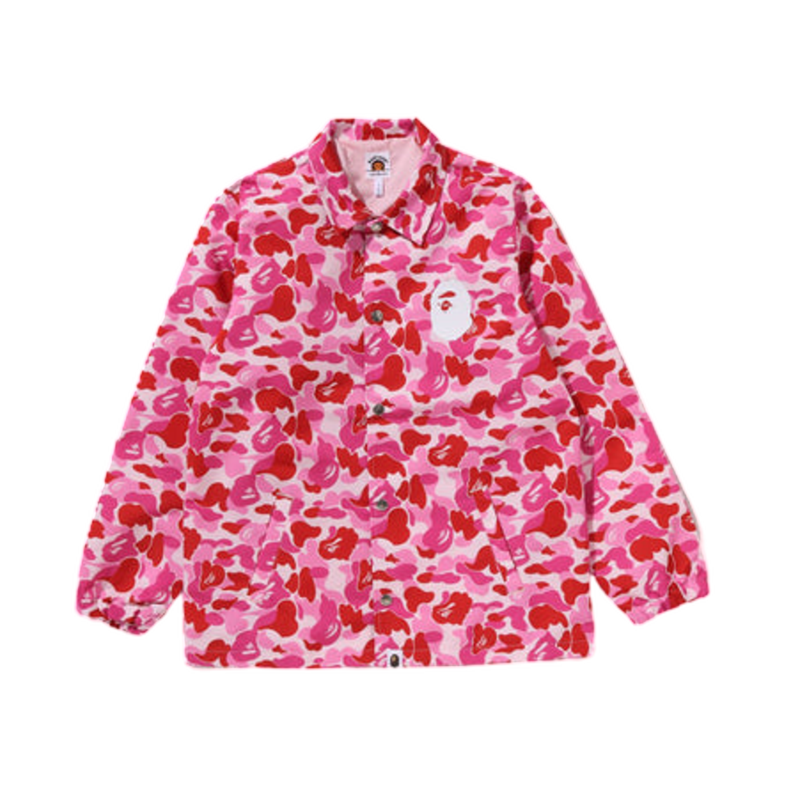 (키즈) 베이프 ABC 카모 컬리지 코치 자켓 핑크((Kids) BAPE ABC Camo College Coach Jacket Pink) - 1