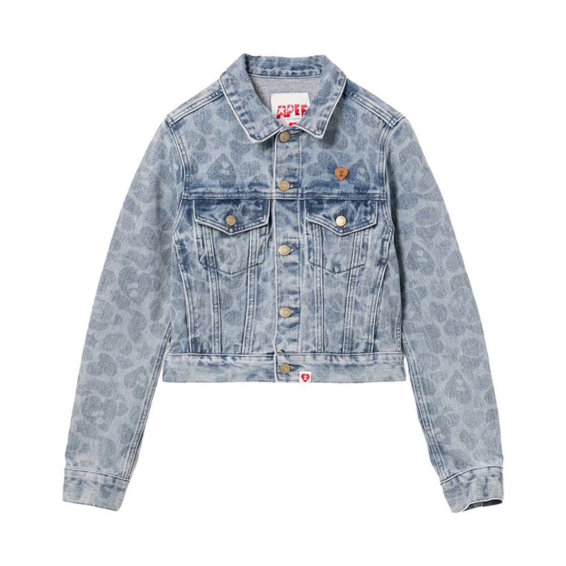 (W) 베이프 카모 프린티드 데님 자켓 라이트인디((W) BAPE Camo Printed Denim Jacket Lightindi)
