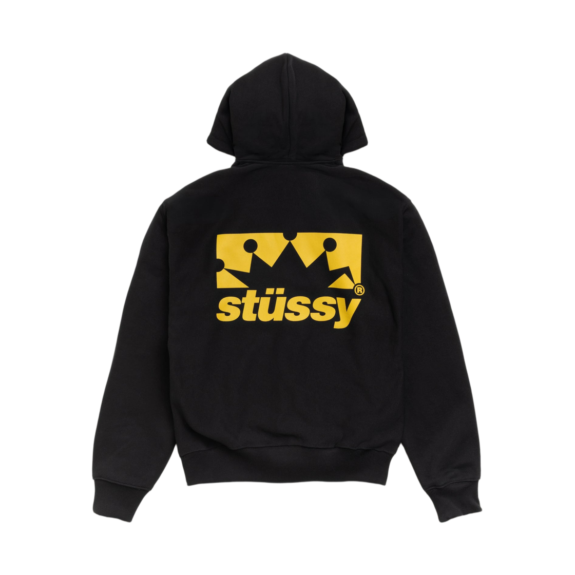 1975186 Stussy Box Crown Zip Hoodie Black