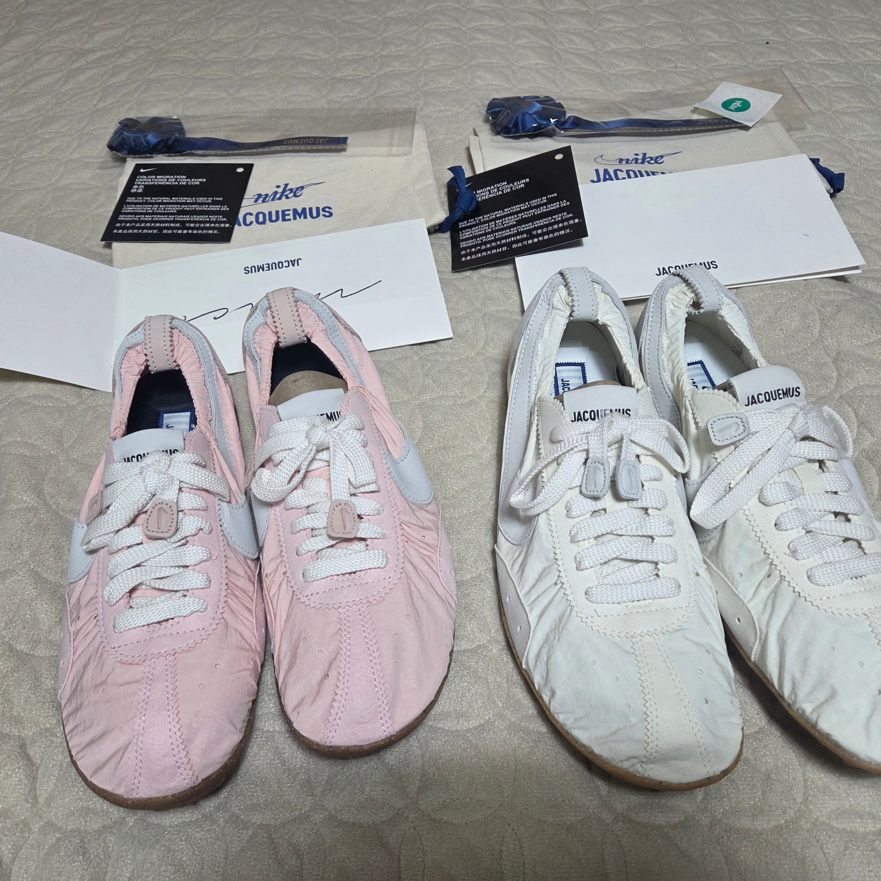 Nike x Jacquemus Moon Shoe SP Soft Pearl Sail 착용 스타일
