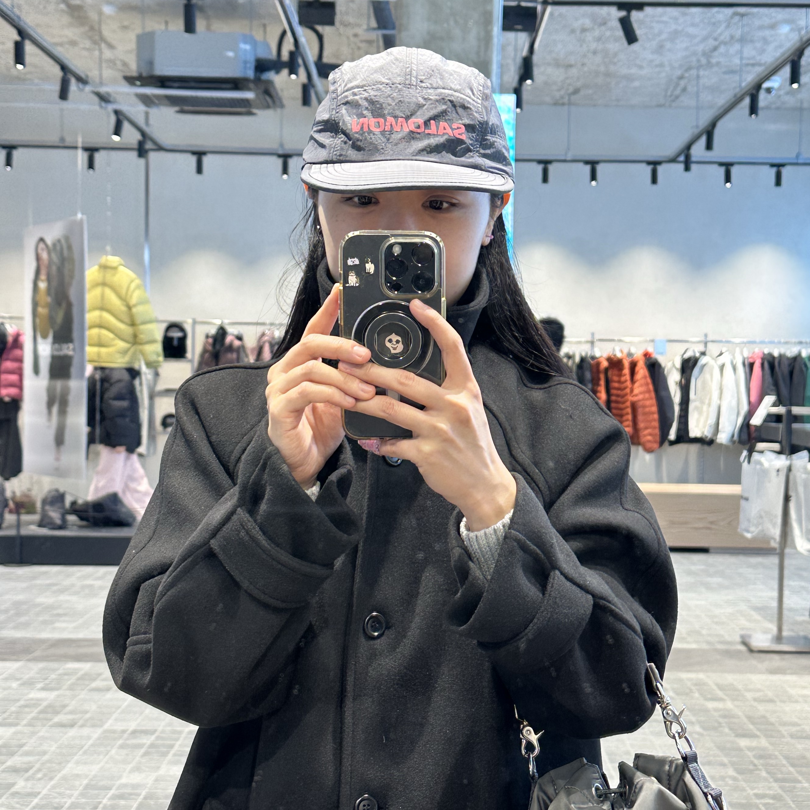 Salomon Primary Ripstop Camp Cap Shark Grey 착용 스타일